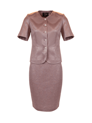 CBK Suits Bibi Blazer Lys Pink med Rhinesten