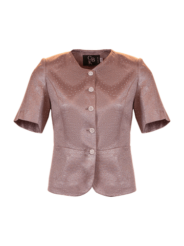 CBK Suits Bibi Blazer Lys Pink med Rhinesten
