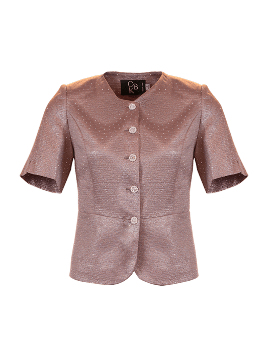CBK Suits Bibi Blazer Lys Pink med Rhinesten