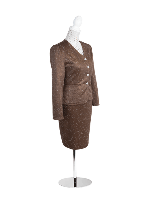 CBK Suits Icy Suit Lys brun med Rhinesten