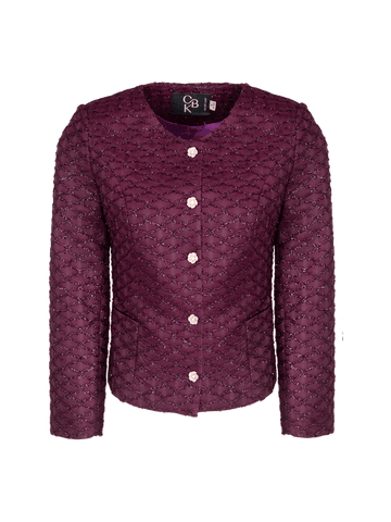 CBK Suits Nouveau Blazer Mesh Bordeaux