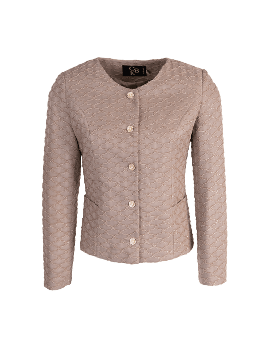 CBK Suits Nouveau Blazer Mesh Varm Beige