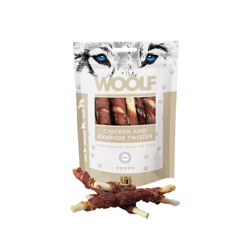 Woolf Chicken and Rawhide Twister
