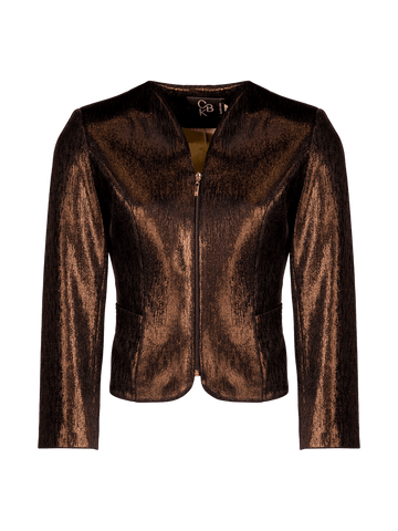 CBK Suits Cartier Blazer Metallic Bronze