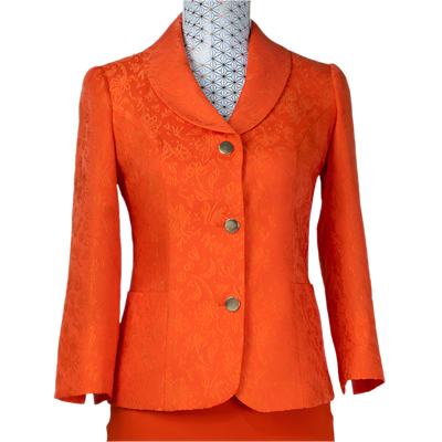 CBK Suit, Alipek Jakke med 3/4 Ærmer - Orange