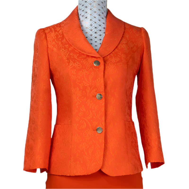 CBK Suit, Alipek Jakke med 3/4 Ærmer - Orange