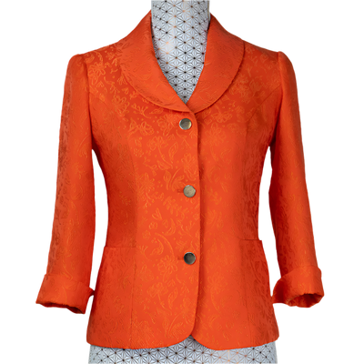 CBK Suit, Alipek Jakke med 3/4 Ærmer - Orange