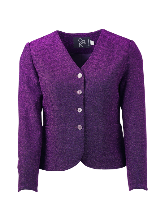CBK Suits Icy sparkling blazer amethyst orchid