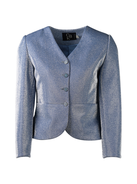 CBK Suits Icy sparkling blazer glacier blue