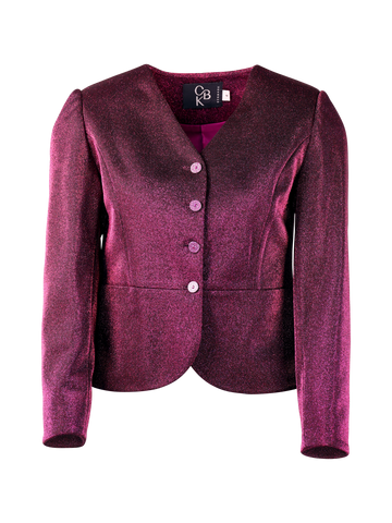 CBK Suits Icy sparkling blazer magenta pink