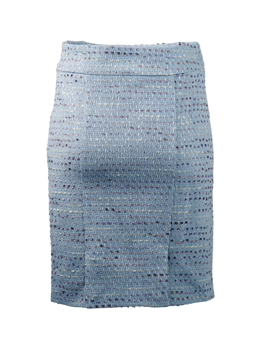 CBK Suits Cartier Tweed Nederdel Waves Of Ocean Blue