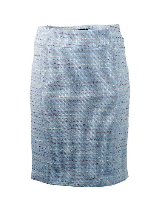 CBK Suits Cartier Tweed Nederdel Waves Of Ocean Blue