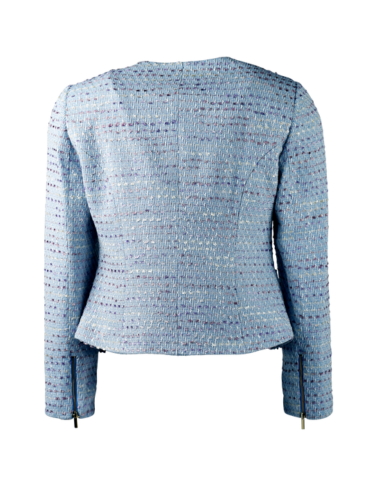 CBK Suits Cartier Tweed Blazer Waves Of Ocean Blue