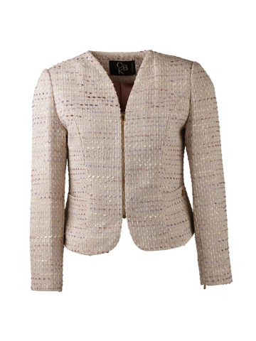 CBK Suits Cartier Tweed Blazer Taupe