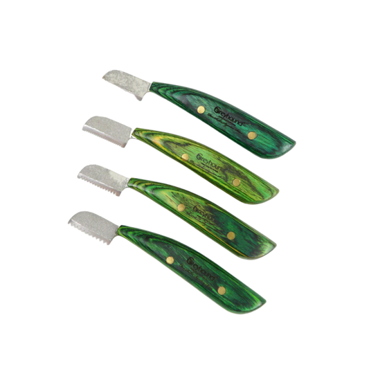 Greyhound Dan sackos trimmekniv & sten (flere varianter)