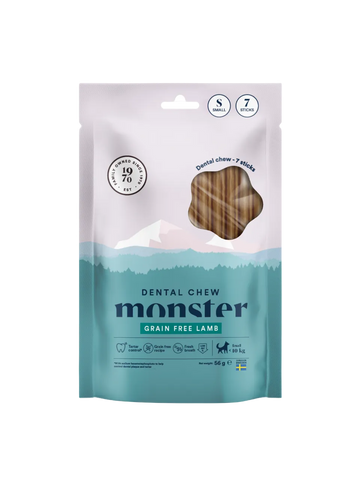 Monster Dental Chew Kornfri S - pakke af 7 stk.