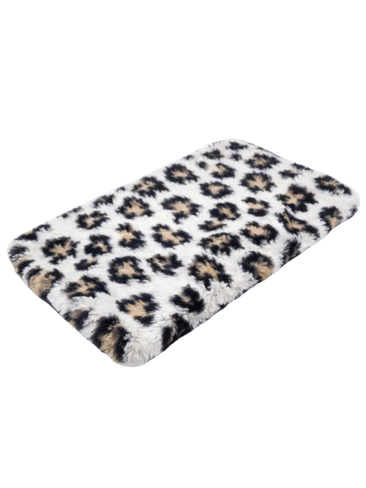 CBK Skridsikker Tykke Vetbed Leopard Print 100x150cm - 30mm Lud