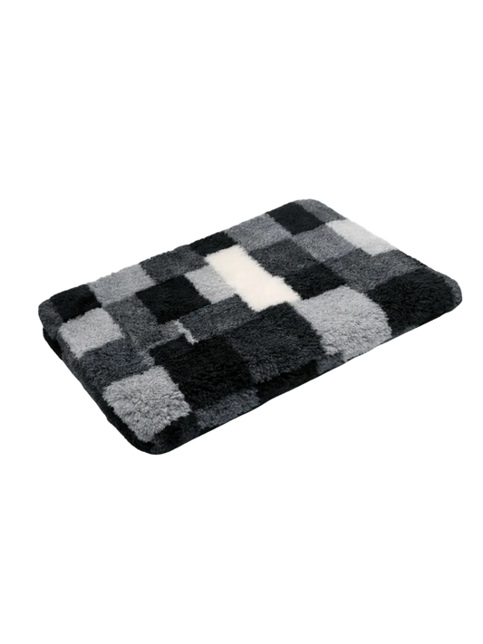 CBK Skridsikker Tykke Vetbed Grålige Nuancer 100x150cm - 30mm Lud