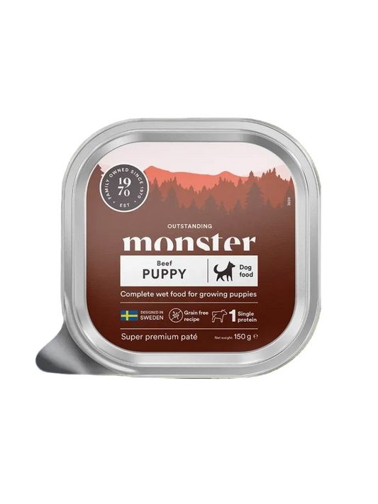 Monster Dog Puppy Paté 150g Bøf Hvalpe