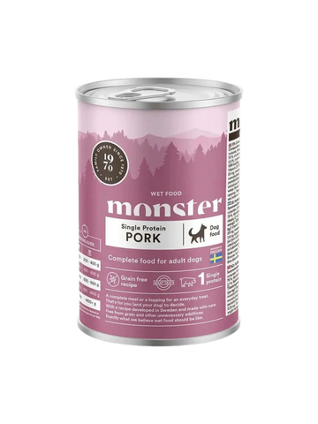 Monster Vådfoder Single Protein Svin 400g