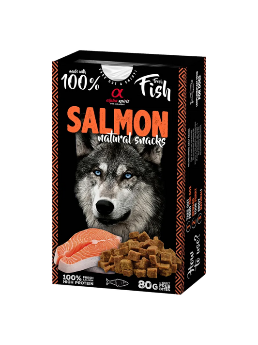 Alpha Spirit Naturals Fish Godbidder med Laks 80 g