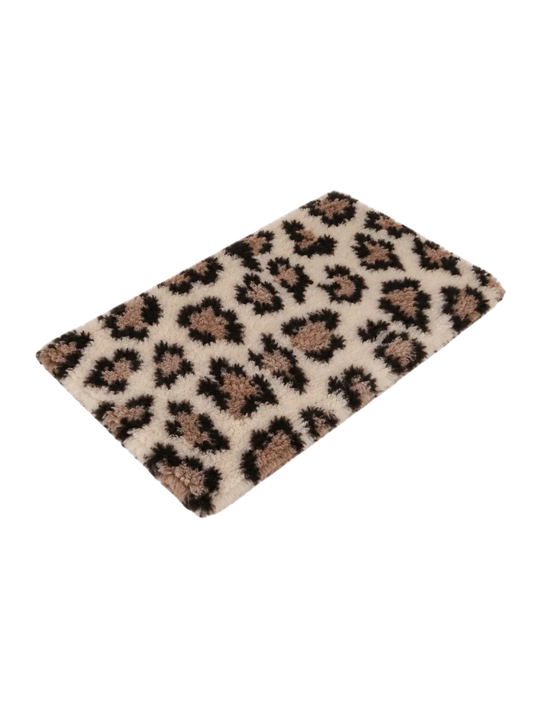 Kratigt Vetbed 100 x 150 cm - Brun Leopard