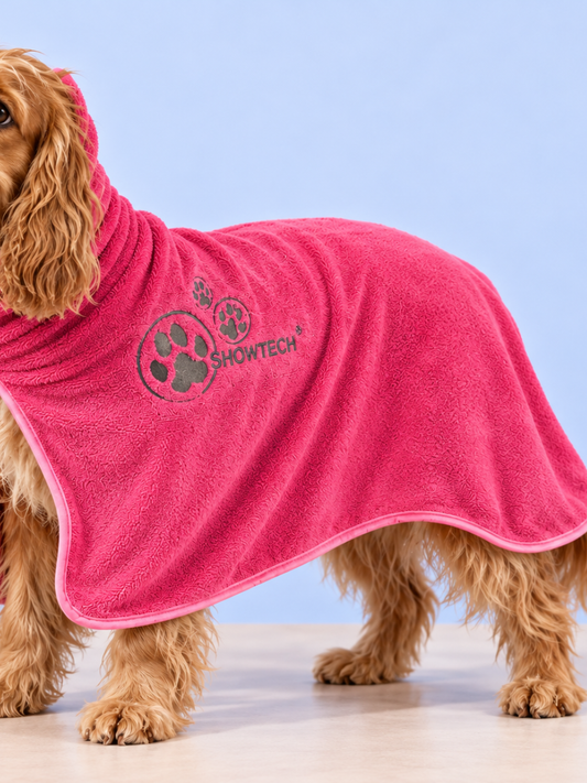 Show Tech Dry Dude Mikrofiber Tørredækken til Hunde – Pink