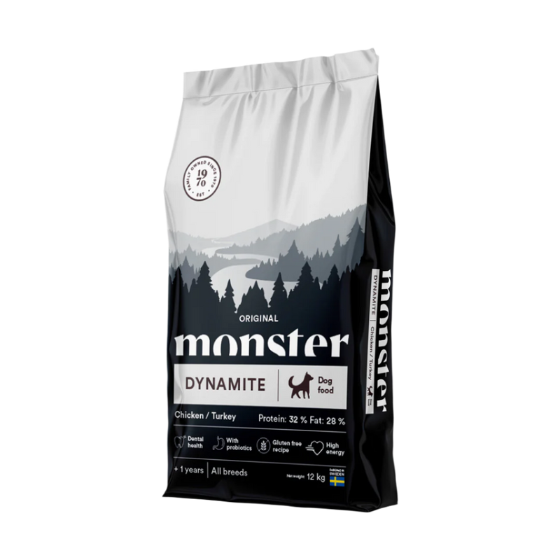 Monster Original Dynamite Chicken & Turkey high protein, All Breed