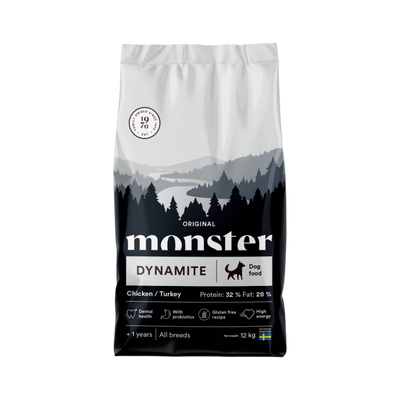 Monster Original Dynamite Chicken & Turkey high protein, All Breed