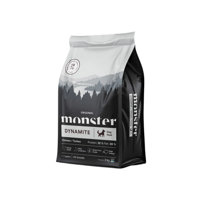 Monster Original Dynamite Chicken & Turkey high protein, All Breed
