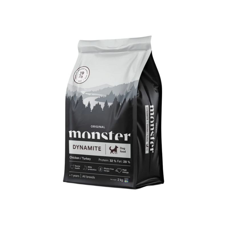 Monster Original Dynamite Chicken & Turkey high protein, All Breed