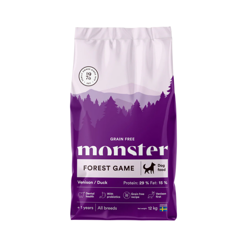 Monster Grain Free Forest Game Hjort, All Breed