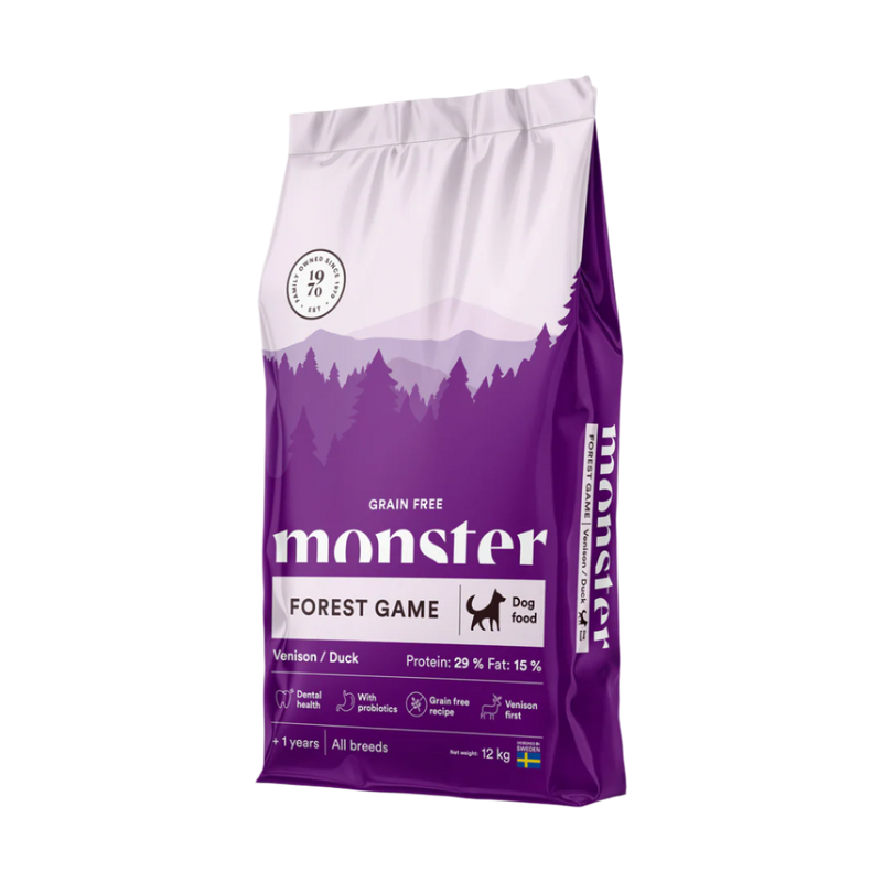 Monster Grain Free Forest Game Hjort, All Breed