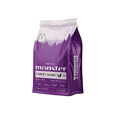Monster Grain Free Forest Game Hjort, All Breed