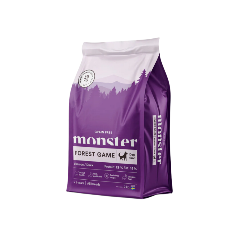 Monster Grain Free Forest Game Hjort, All Breed