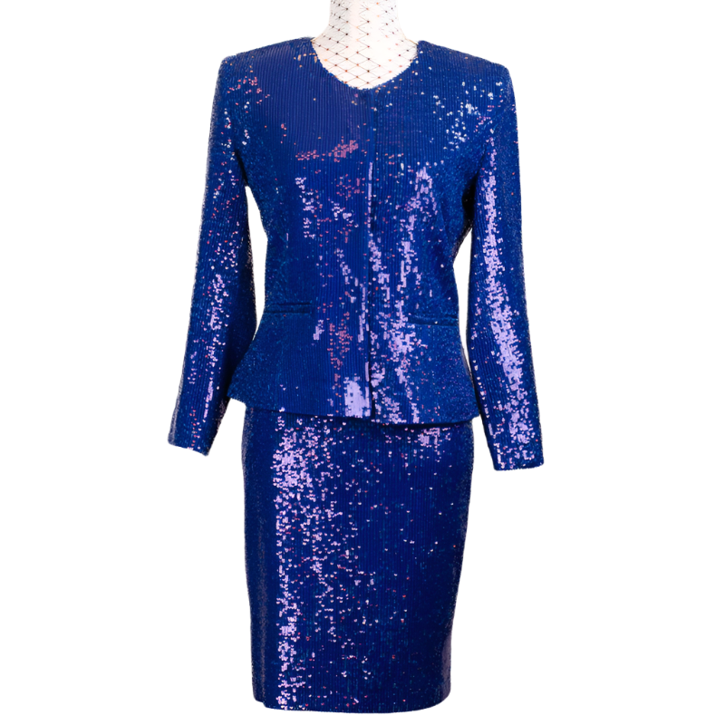 CBK Suit, Erva Paillet - Blue