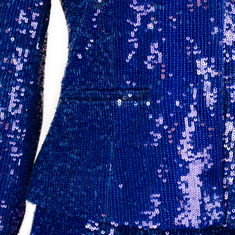 CBK Suit, Erva Paillet Jakke - Blue