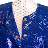 CBK Suits Erva paillet blazer blue