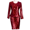 CBK Suits Erva paillet suit bordeaux