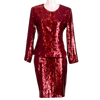CBK Suits Erva paillet blazer bordeaux