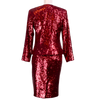 CBK Suits Erva paillet blazer bordeaux