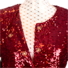 CBK Suits Erva paillet blazer bordeaux