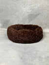 CBK Luksus donut hundeseng chokolade brun