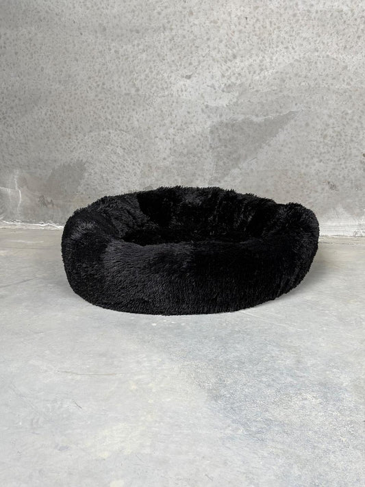 CBK Luksus donut hundeseng sort