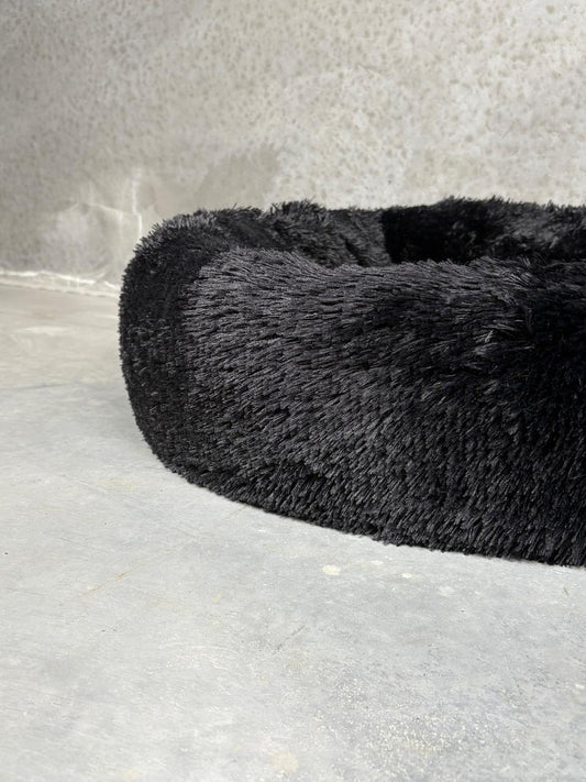 CBK Luksus donut hundeseng sort