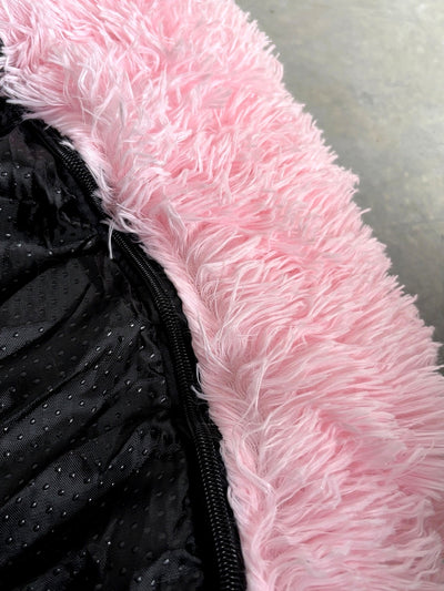 CBK Luksus donut hundeseng lyserød