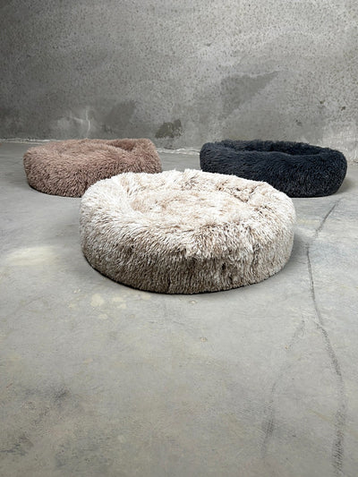 CBK Luksus donut hundeseng brunmeleret