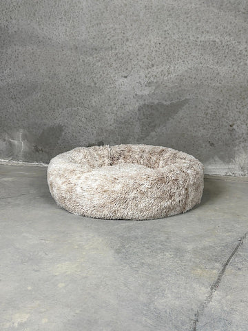 CBK Luksus donut hundeseng brunmeleret