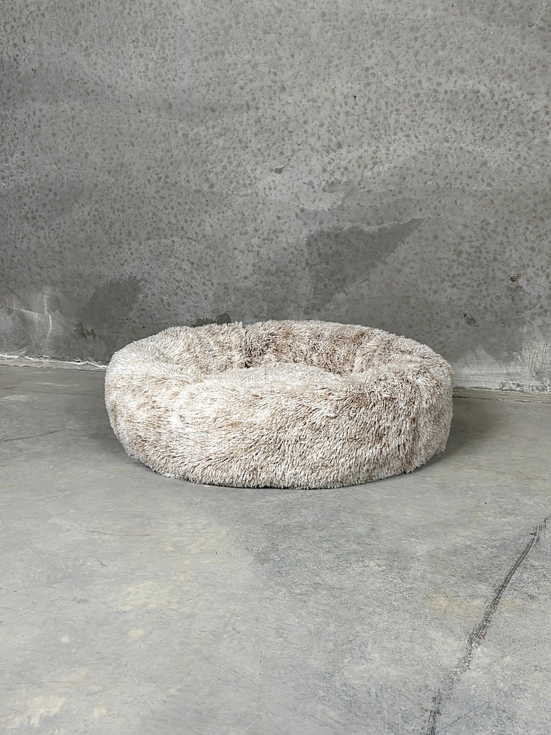 CBK Luksus donut hundeseng brunmeleret