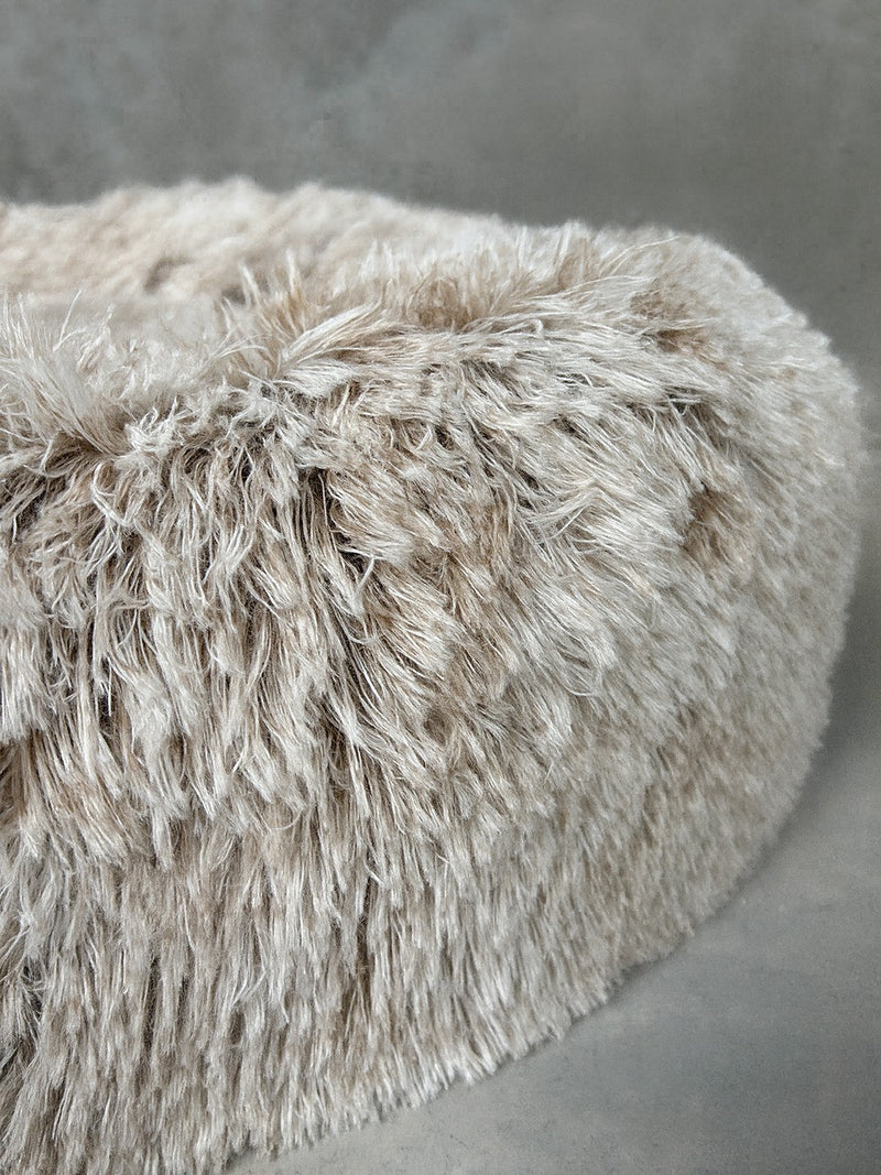 CBK Luksus donut hundeseng brunmeleret